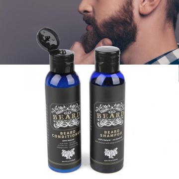120ml x 2 Men Beard Shampoo And Conditioner Set Deep Cleansing Nourishing Beard Hair Cleanser Hair Care Grooming Beard Nursing