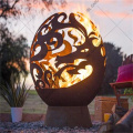 Plasma Metal Sphere Corten Steel Fire Bola