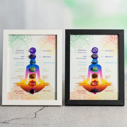 Seven Chakras Crystal Photo Frame - Wholesale Home Gift