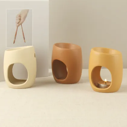 Beige Brown Ceramic Aromatherapy Essential Oil Diffuser