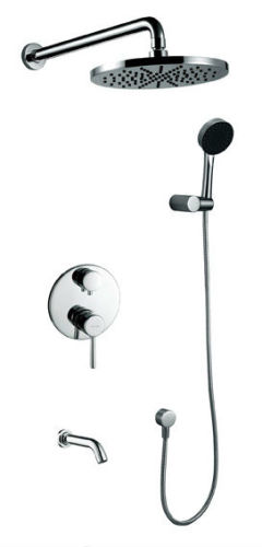 shower combination with pedestal,single hole bathtub shower stopcock,washroom wall mounted shower mixer with top shower head