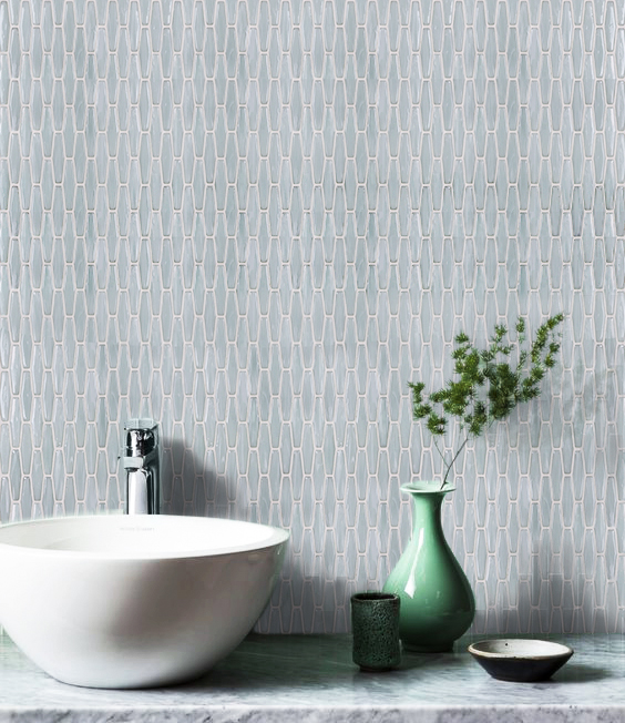 white honey berry glass mosaic Europe