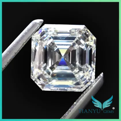 wholesale moissanite price per carat charles&keith 8x8mm asscher moissantie