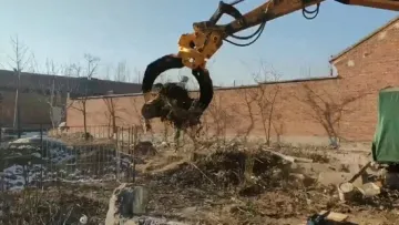Title: "Automatic Grab Hydraulic Wood Grapple for Industrial Use