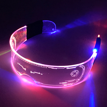 Futuristic Luminous Glasses for Cyberpunk 2050