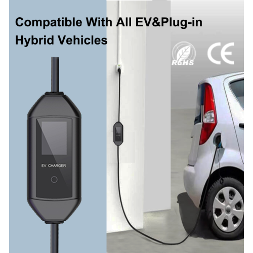 Portable Car Charger 3.5kW AC Portable EV Charger With Screen Supplier