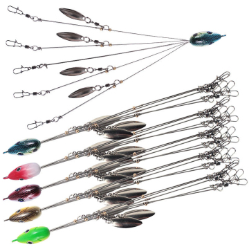 5 Arms Alabama Umbrella Rig Fishing Kit - Lures for Bass, Trout, and Salmon