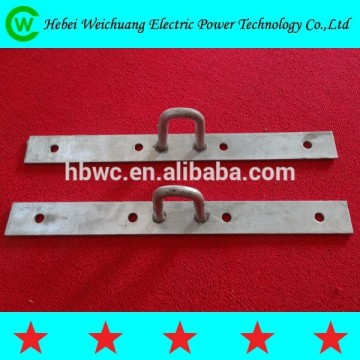 Hot rolled galvanized steel flat bar cross arm 11KV overhead line fitting