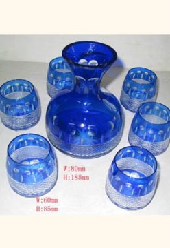 Decal, Paint Bottle With 6 Cups Drinking Stemless Wine Glass Gift Sets / Set