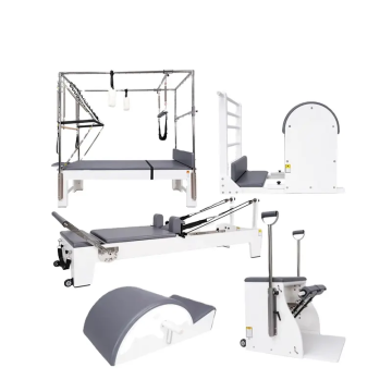 Bestseller: tragbarer Pilates -Reformer mit Quellen und Holzset