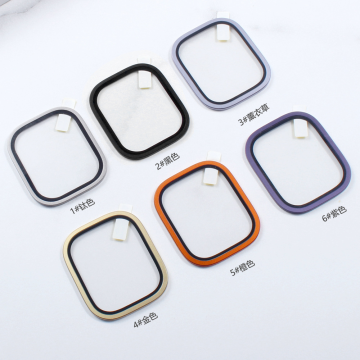 Hoher klarer geschmärter Glasschilddrüter für Apple Watch Ultra 49mm mit Metallrahmen