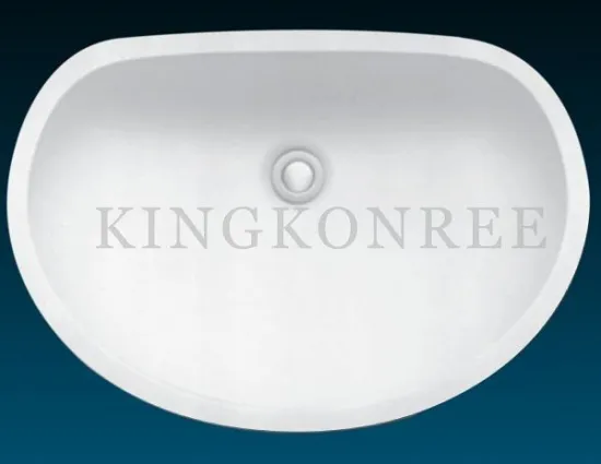 Oem Extremely Hard And Solidate Artificial Stone Resin Kitchen Sinks / Solid Surface Sinks