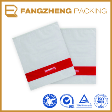 Good quality recycled flat warning printed poly bag for packing