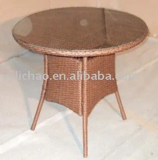 garden wicker/rattan round table -LC-4003