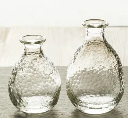 Light glass handmade wine pot