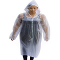 Disposable raincoat with buttons for travelling