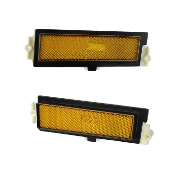 Front/Rear Side Marker Lamp Lens Light Cover Assemblies for 1981-1988 Monte Carlo SS LS