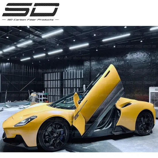 OEM Style Dry Carbon Fiber Body Kits for Maserati MC20 - Front Bumper Lip & Splitter