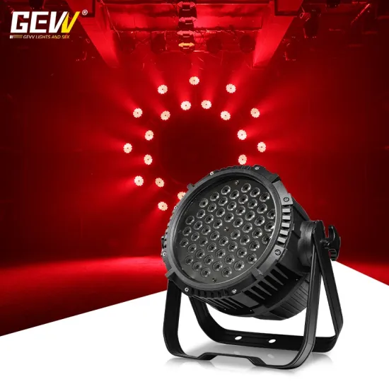 Portable 54x3W Warm White 4-in-1 Waterproof PAR Light for Wedding Decoration