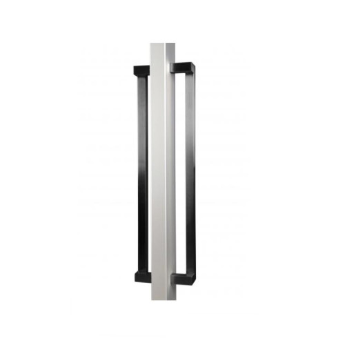 Black door Rectangular Offset Pull handle