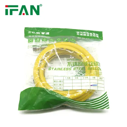 IFAN 304 Stainless Steel Gas Pipe: Corrugated Flexible Gas Hose for Natural Gas