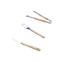 Barbecue Camping Stainless Steel Bbq Grill Tools Set With Wood Handle