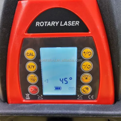 AK204D Rotary Laser Levels Set with OLED Screen and Slope Setting (500M/1000M Red Light)