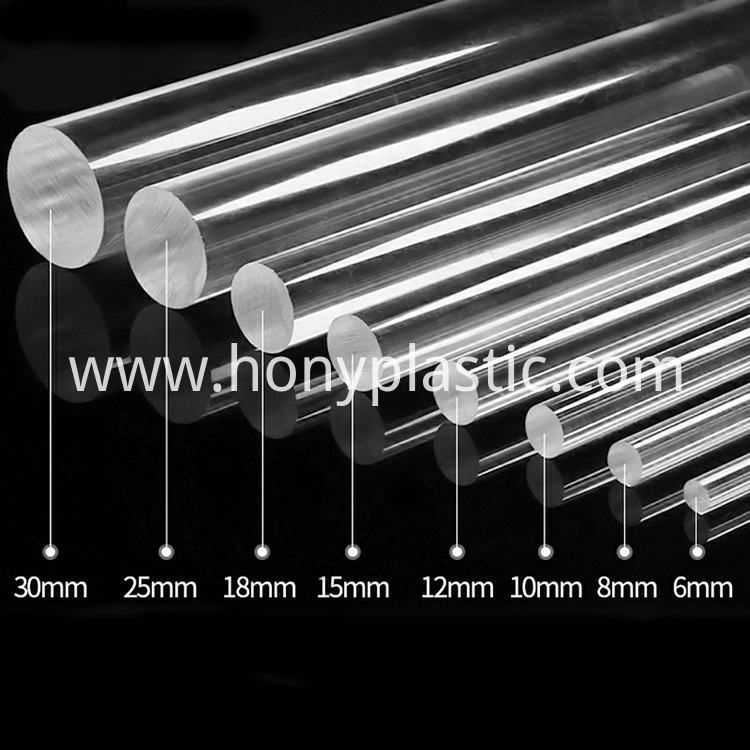 Acrylic Rod - CLEAR - Extruded - Varying Thicknesses