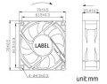 Crown di vendita calda 7025 ventola di raffreddamento assiale CC