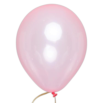 Pink transparent latex balloons