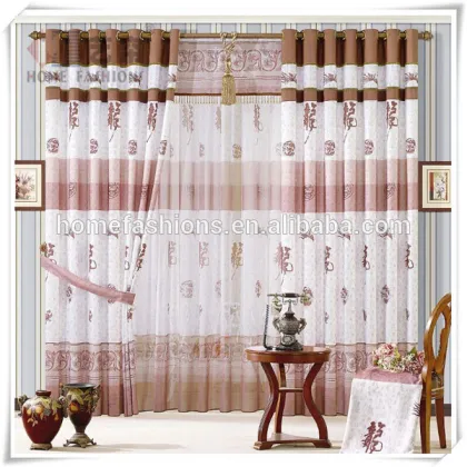 Yilian Curtains With Roller Blind Rod for Home Decoration