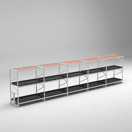 Complete NFT Indoor Hydroponics Vegetable Rolling Bench