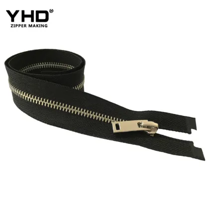 quality 5# silver metal zippers for carhartt jackets and clothing