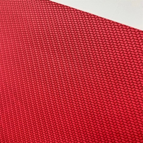 Weave Pattern PU Synthetic Woven Leather for Notebookcover