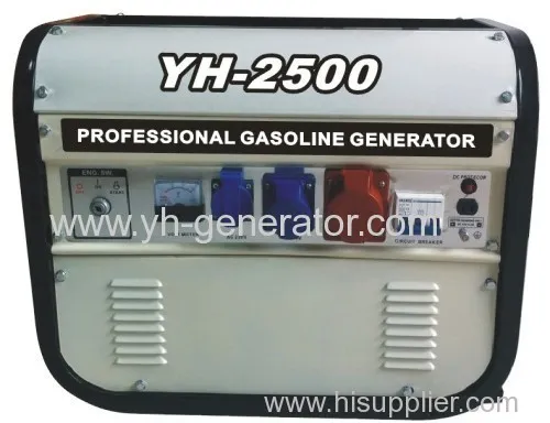 2.0kw Three Pahse Square Frame 220v/380v Gasoline Generator Set 