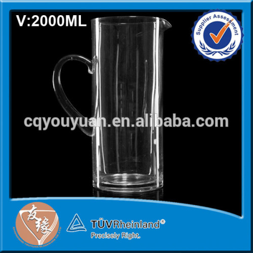 Brocca per bicchiere d&#39;acqua con brocca di vetro per la misurazione della capacità 2L