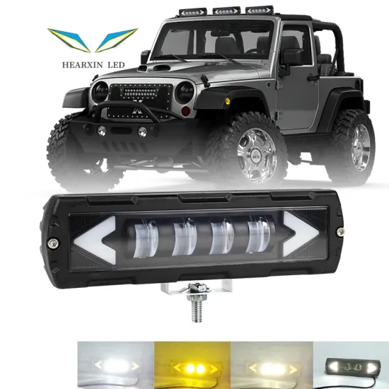 6 Inch Dual Color LED Light Bar for 4X4 Vehicles and Motorcycles