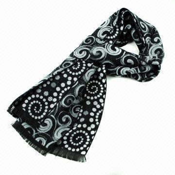 Scarf, Customized Designs and Colors are Accepted, Made of Artificial Cotton