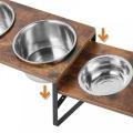 Elevated Dog Tilted Bowls Stand Set