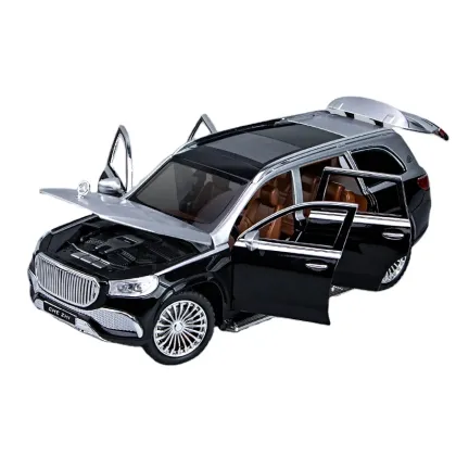 1:24 Scale Benz Maybach GLS600 Alloy Diecast Car Model with Sound and Light Features