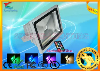 Ce And Rohs Approved 10w / 20w / 30w Aluminum Ip65 Rgb Led Flood Light