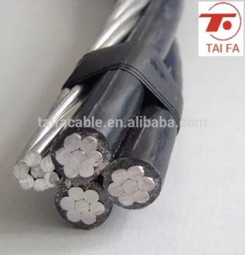 ABC service drop duplex/ triplex /quadruplex service drop aerial bundle cable Henan Taifa ABC CABLE