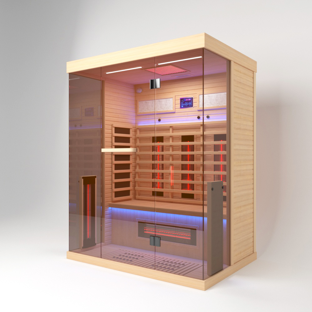 Far Infrared Wood Saunas With Three Person