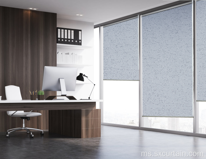 Tirai Roller Blind Dicelup Shade Jacquard