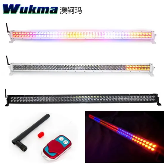 2015 super star New led light bar with Remote control, white, red, yellow, bule color light bar with flash