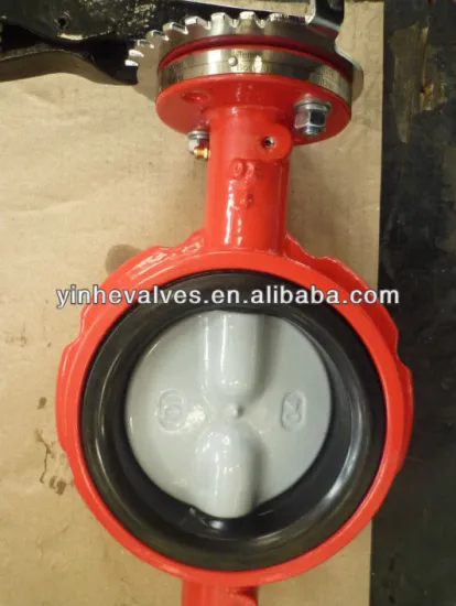 dn 200 wafer type cast iron butterfly valve