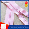 Striped nylon open zipper