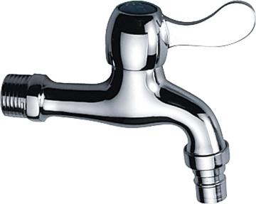 Chrome berlapis casher tap Bib Cock
