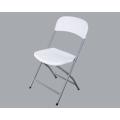 Promotion outdoor restaurant white plastic folding chairs