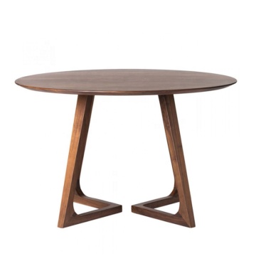 European Simple Solid Wood Round Top Banquet Dining Table SP-RT003
